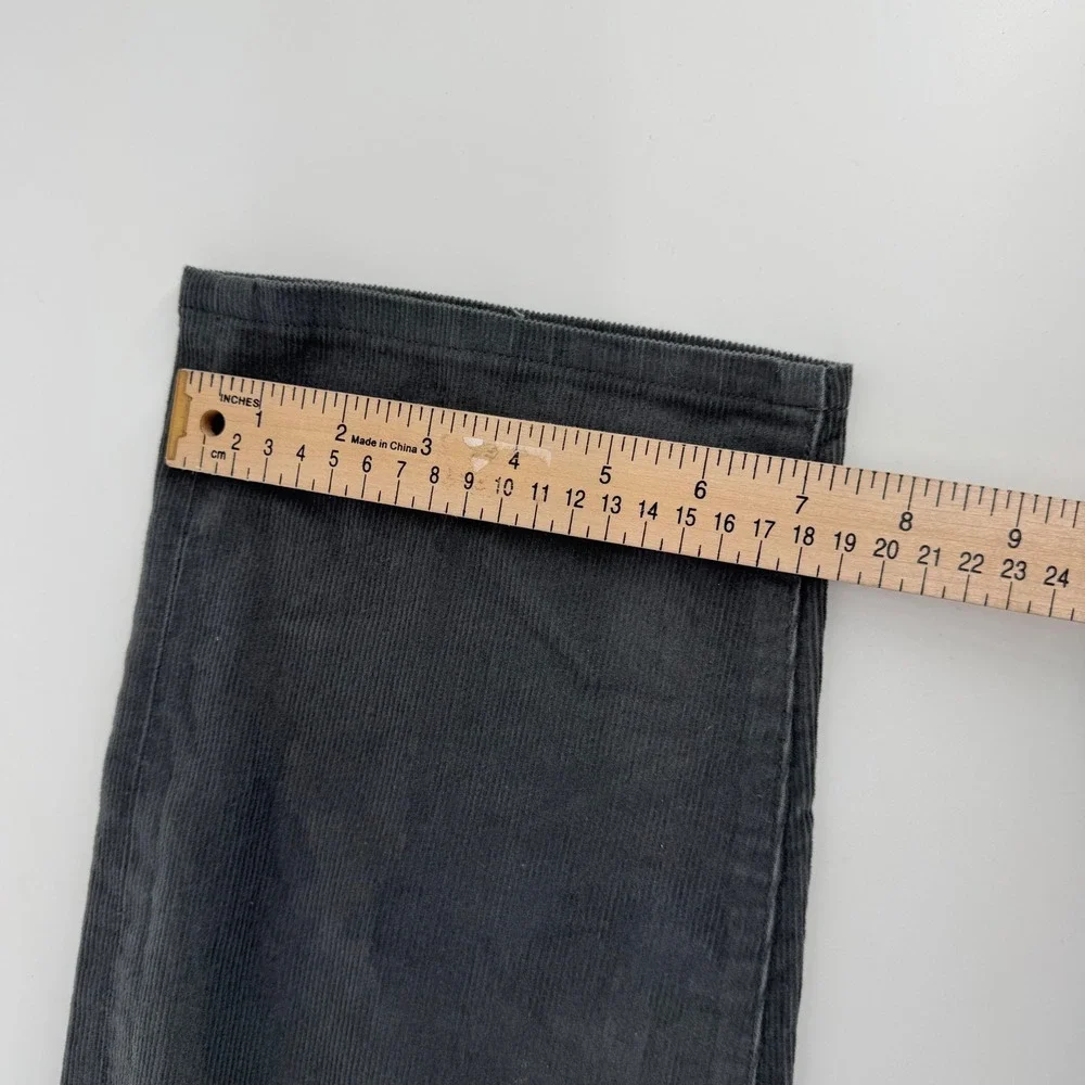 Todd Snyder Mens Slim Fit Corduroy Pants 38x32 Charcoal Grey Stretch 5-Pocket